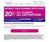  TODAY ONLY: Wizz Air - 20% off All flights, All Destinations! 