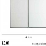 Argos price glitch. Bergen high gloss doors