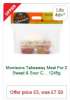 Takeaway Meal For Two - MORRISONS - Various flavours inc. Chicken (Blackbean Sauce + Sweet & Sour Sauce or Sweet & Sour Curry 1245g) - with Egg Fried Rice, Four Vegetable Spring Rolls and Prawn Crackers