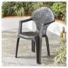  Dream Resin Dark Grey Garden Chair £5: CLICK&COLLECT TESCO DIRECT