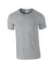 5 Pack Of Gildan SoftStyle *Grey* 100% Cotton Tees, Sizes S-XL