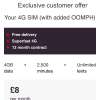 Virgin SIM only deal - £8pm (12m = £96 total)