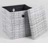 Black & white 50s style storage box - perfect size for vinyl LPs