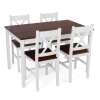 Christow White Pine Dining Table & Chairs Set