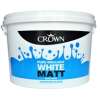 Crown Pure Brilliant White Matt and Magnolia Emulsion Paint 10L