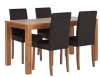  Newton Solid Wood Table & 4 Mid Back Chairs (Black/Chocolate /Cream) £134.94 delivered @ Argos