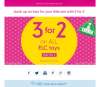  Mothercare toys 3 for 2