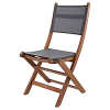 Solid Wood & Mesh Folding Chair (garden) pair