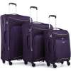 Antler Zeolite 3 Piece Suitcase Set (Purple)