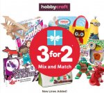 3 for 2 on kids gifts at Hobbycraft. £1.50