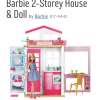 Barbie 2 storey house with doll