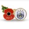 Premier league football poppy pin badges from official British legion shop (free over £50)
