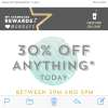 30% off everything at Starbucks, today, 2pm-5pm, with unique emailed code