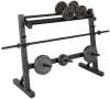 Pro Fitness Weight Rack. Holds dumbbells, weight plates and bar