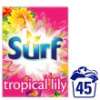  Surf Tropical Lily Washing Powder 45 Wash 3.185Kg £4.50 from tomorrow at Tesco