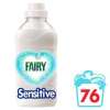  Fairy fabric conditioner sensitive 76 washes at Tesco for £3