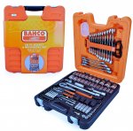 Bahco S106 S106 Socket Set 106-Piece 1/4 & 1/2-Inch Drive