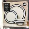 Asda / George Home Blue / Black / Red / Purple stripes 12 piece dinner set Many other dinner sets cutlery sets half or less than half price