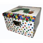The Works Very Hungry Caterpillar Large Storage Box & another set of 3 little caterpillar gift cases. x2