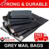 100 BAGS - 10" x 14" STRONG 55MU MAILING POSTAGE POSTAL QUALITY SELF SEAL GREY elite-packaging