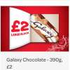 Galaxy large block chocolate £2! (390g) Spar 