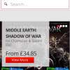 Middle Earth Shadow of War. PS4 and Xbox 1