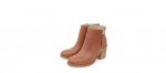 Tan Real Leather Zip Side Shoe Boots