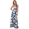  Sexy Women Maxi Dress Halter Neck Floral Print Sleeveless Summer Beach Long Slip Dress S-5XL, Blue/Black £8.18 Prime / £12.17 non prime Sold by Hommee Store and Fulfilled by Amazon 
