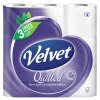 Quilted Velvet Pure White Toilet Tissue 9 per pack