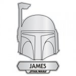 Personalized Star Wars Boba Fett Fun Head Mirror