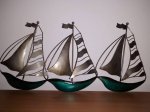 Nautical Metal Boats Ornament