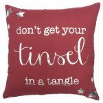 Don't get your tinsel in a tangle cushion