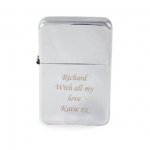 Personalised Engraved Silver Lighter at amazon (Dispatched from and sold by Gift Cookie)