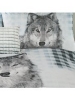 George Home Single Wolf Check Duvet C&C