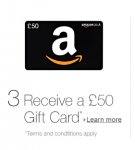 &pound;50 Amazon credit when you use their Wedding List service (spend of &pound;250 on items)