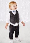 Check Waistcoat, Jeans, Shirt and Bow Tie Set @ Mothercare via C&C