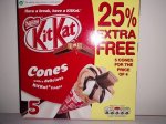625ml (5x125) KitKat Ice Cones with a Delicious Kitkat Finger