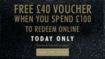 £40 voucher when you spend