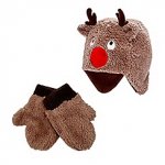 Bluezoo Brown reindeer hat and gloves set @ Debenhams (C&C free, del 3.49)