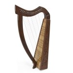Real carved rosewood HARP
