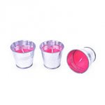 Bright Coloured Green Candle in a Bucket Set Garden Lightingthree-colours-available tesco direct, FREE home delivery