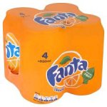 Fanta Orange, Dr Pepper, Sprite 4 pack of 330ml cans in 99p stores