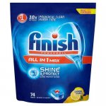 Finish All in One Max Dishwasher Tablets Lemon, 74 Tablets