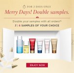 Buy any Clarins product and get 6 free samples