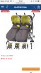 Mothercare double pushchair