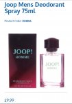 Joop mens aftershave 75ml