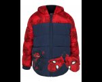 Very Cool Spiderman Hooded Padded Coat with Padded Mittens