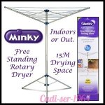 Minky Free Standing 15M Rotary Clothes Airer