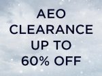 Upto 60% off Clearance @ AEO + Another 30% off at checkout & Returns + 8% Quidco