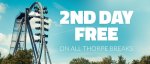 2 days in park, night at hotel, Approx £34pp based on a Family Four inc Breakfast @ Thorpe Park! (see dates in 1st comment)